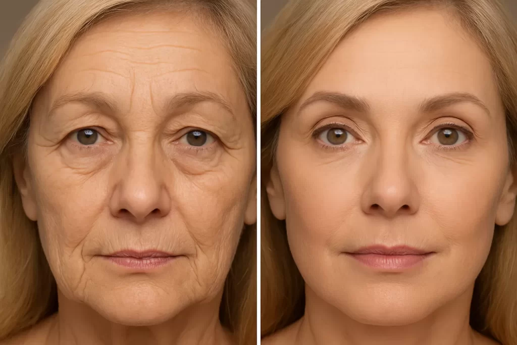 blefaroplastia inainte si dupa