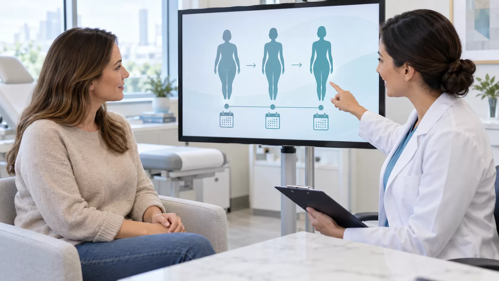 Evoluția edemului și a rezultatului după liposucție