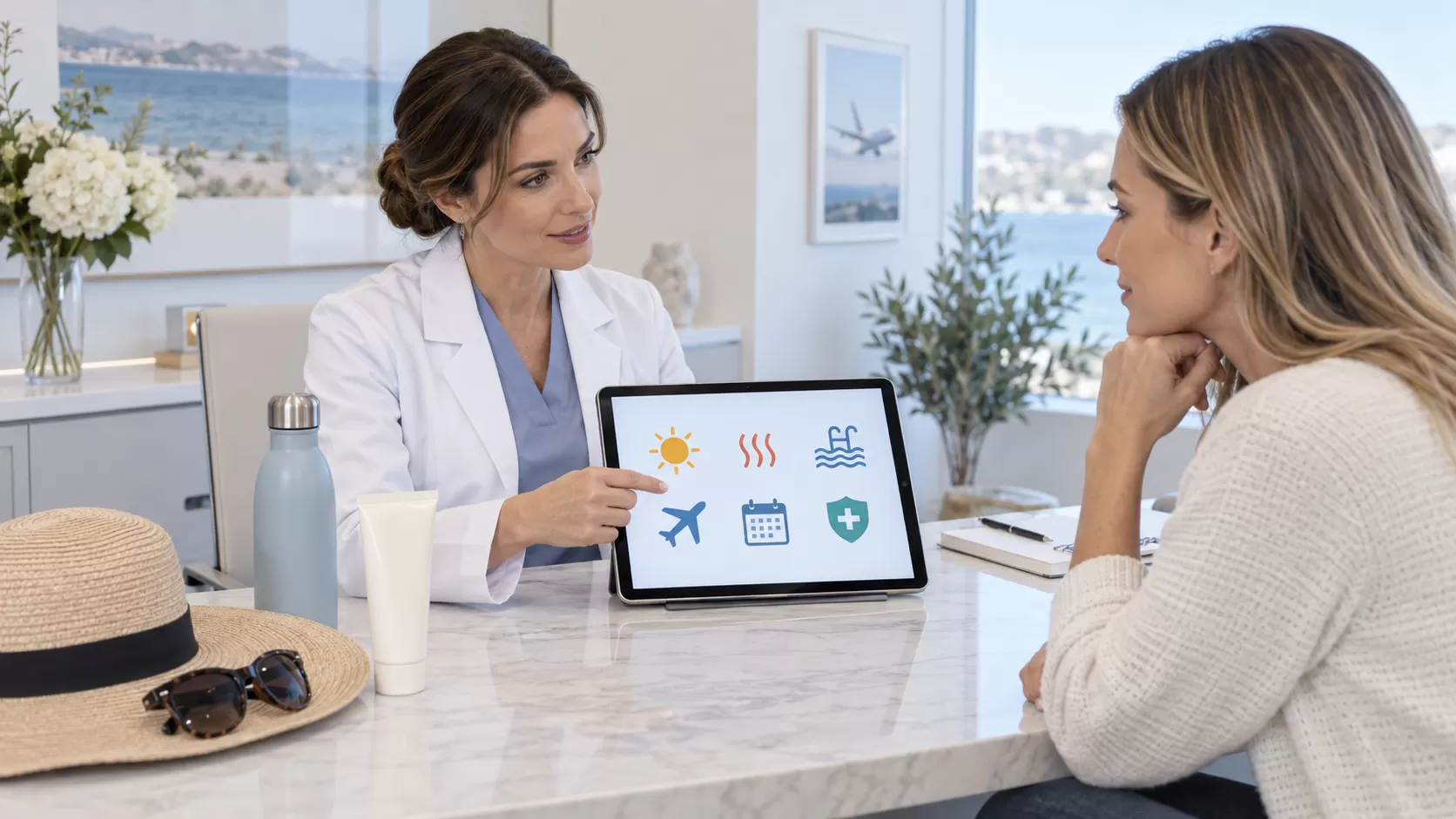 Recomandări privind soarele și călătoria după injectarea buzelor