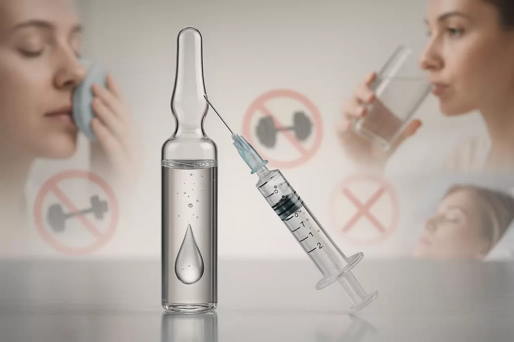reguli dupa injectarea cu acid hialuronic in buze