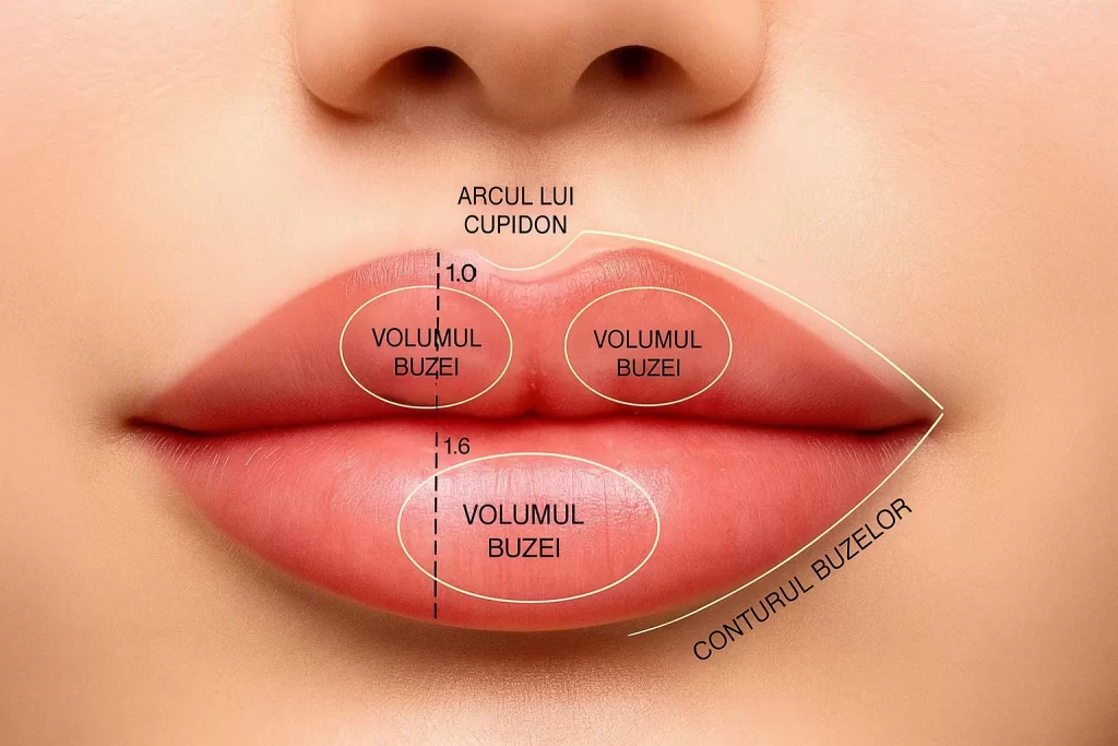 Arcul lui cupidon- Forme de buze cu acid hialuronic dupa russian lips